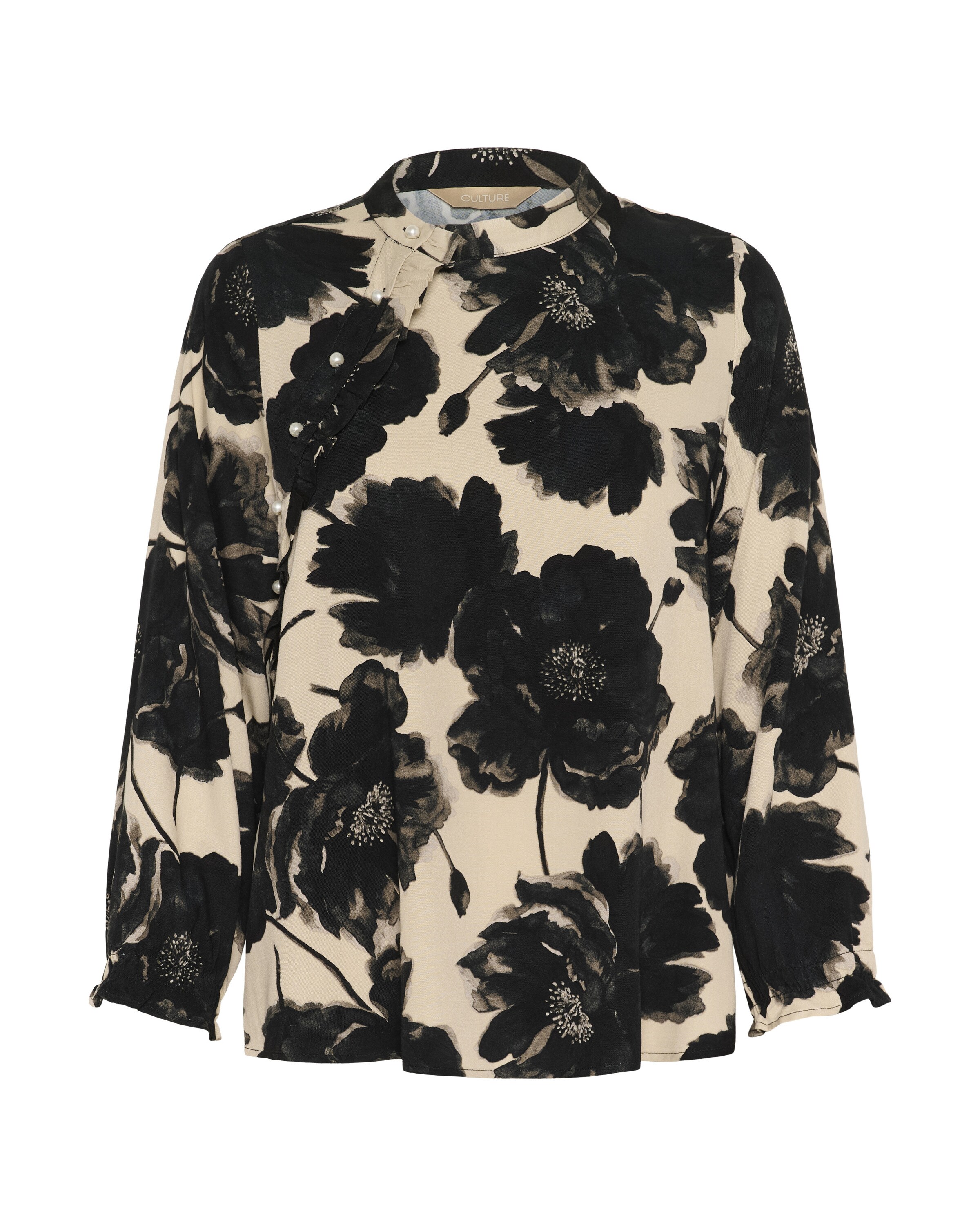 CULTURE Bluse 'CURachel Elitha' i sort: forside