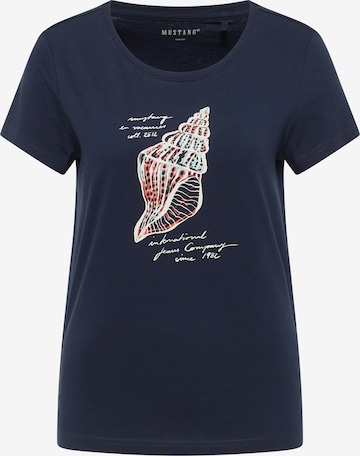 MUSTANG T-Shirt 'Alma' in Blau: Vorderseite