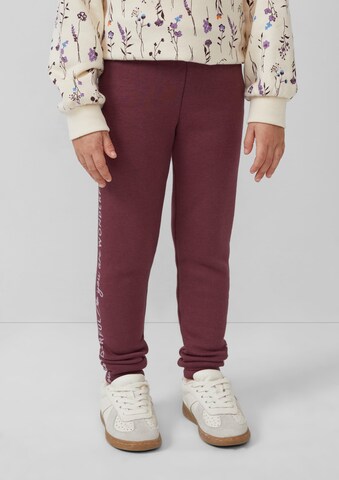 Coupe slim Leggings s.Oliver en rouge : devant