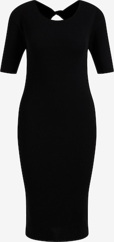 WE Fashion Knitted dress in Black: front
