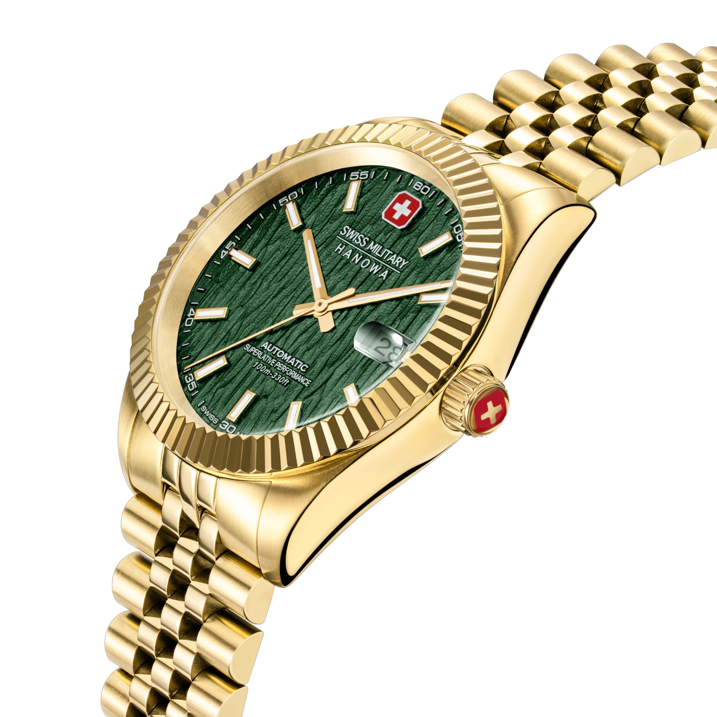 SWISS MILITARY HANOWA Analoguhr 'Master Diligenter' in Gold