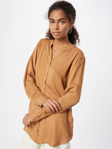 Fransa Blouse 'Bajoy' in Brown: front