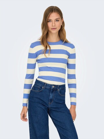 JDY Sweater 'JDYPLUM' in Blue: front