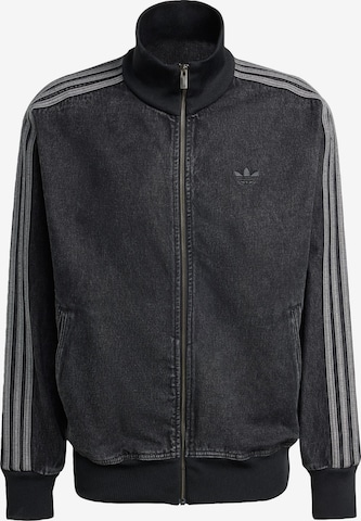 ADIDAS ORIGINALSPrijelazna jakna 'Adicolor Firebird' - crna boja: prednji dio