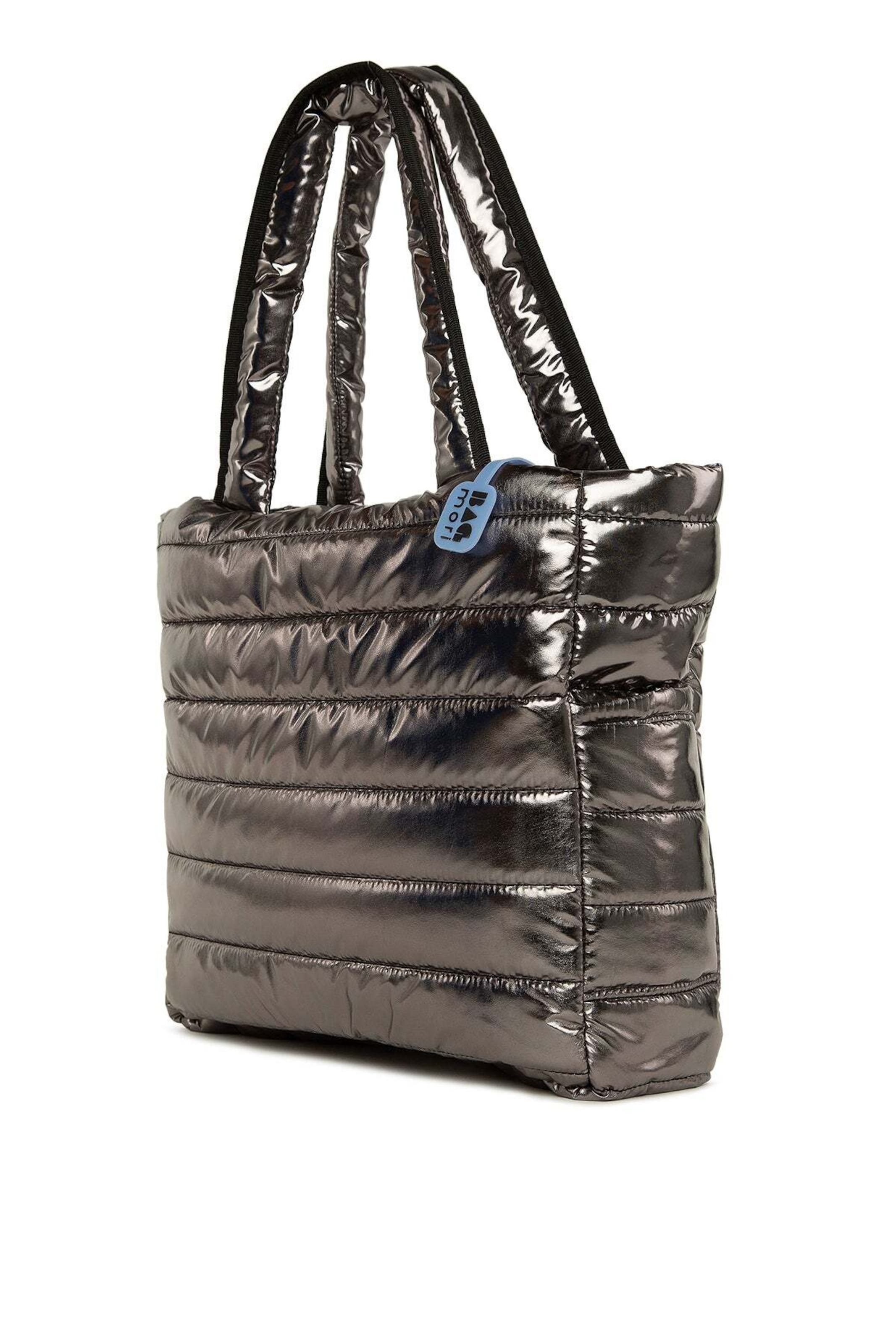 Bagmori Shoulder Bag 'Puffige' in Silver