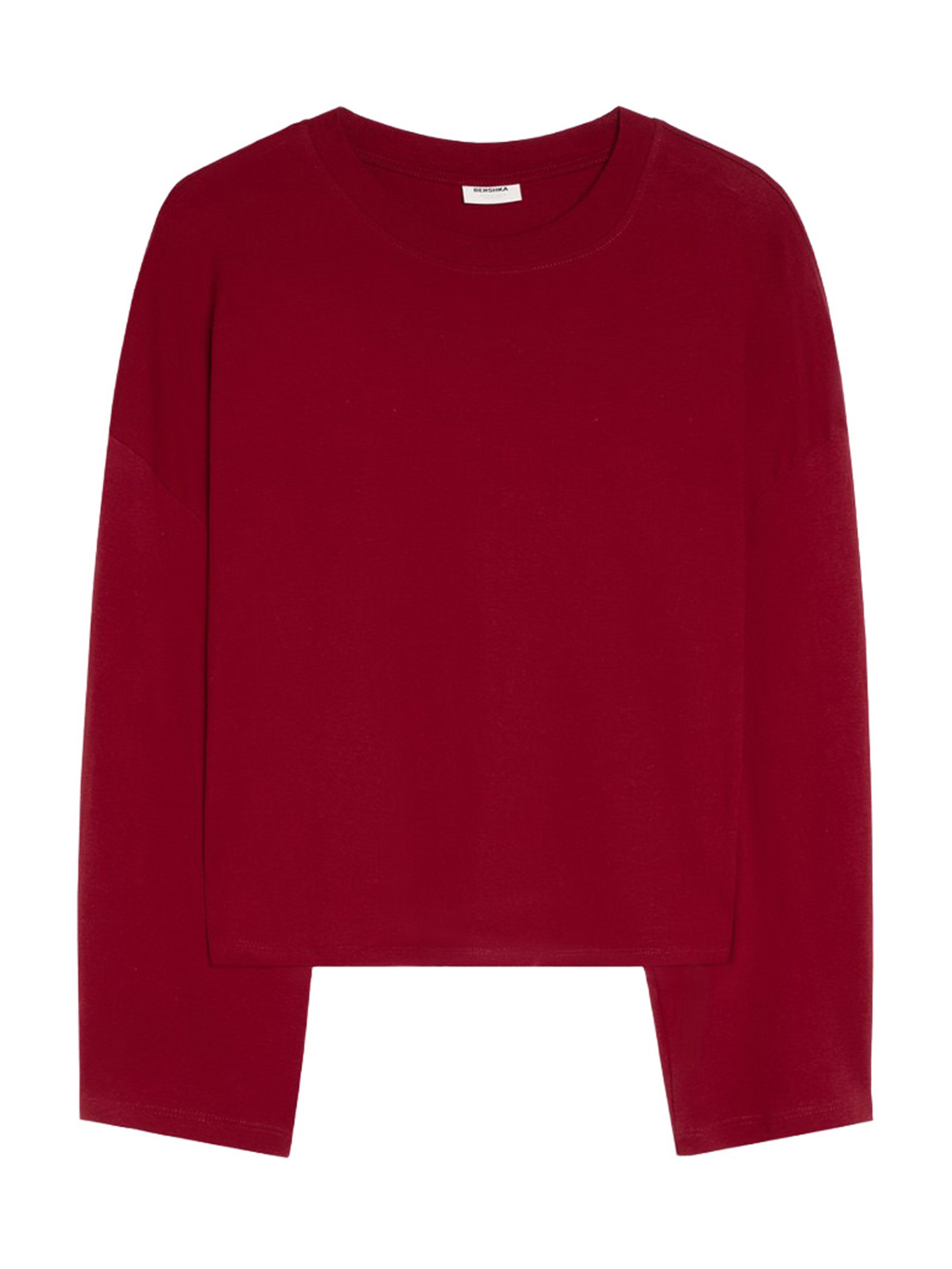 Bershka Oversized shirt in Red: front