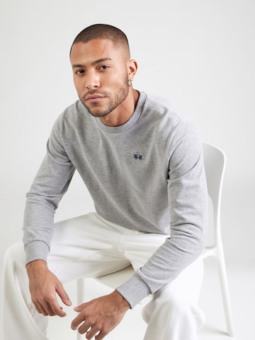 La Martina - Sudadera en gris: frente