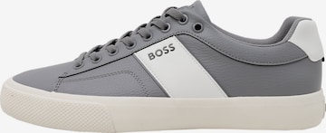 BOSS Низкие кроссовки 'Aiden' в Серый: спереди
