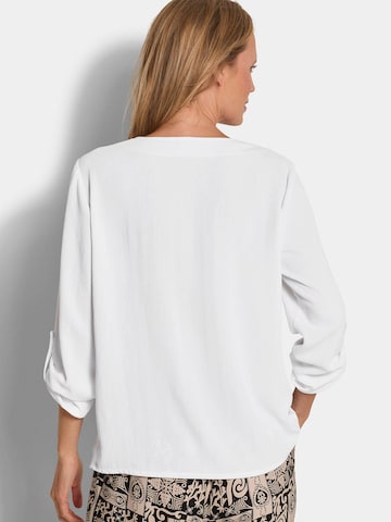 Goldner Blouse in Wit