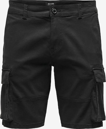 Only & Sons Broek in Zwart: voorkant