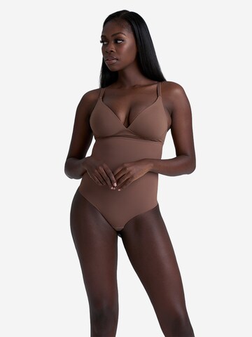 Bye Bra Shaping slip in Brown: front