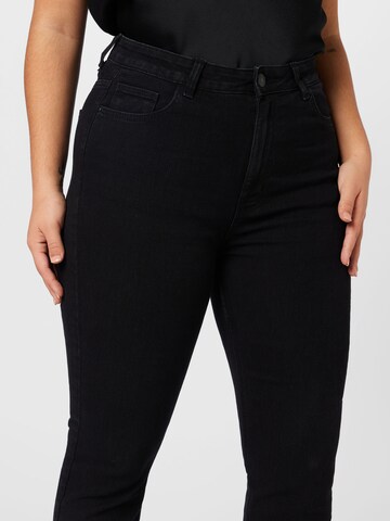 PIECES Curve Flared Jeans 'Peggy' i sort