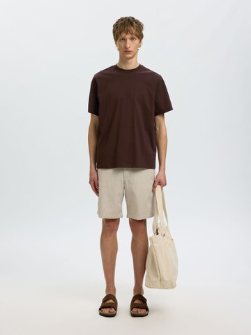 SELECTED Shirt 'Aspen' in Brown