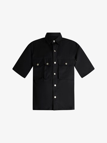 Yes London Regular fit Button Up Shirt in Black