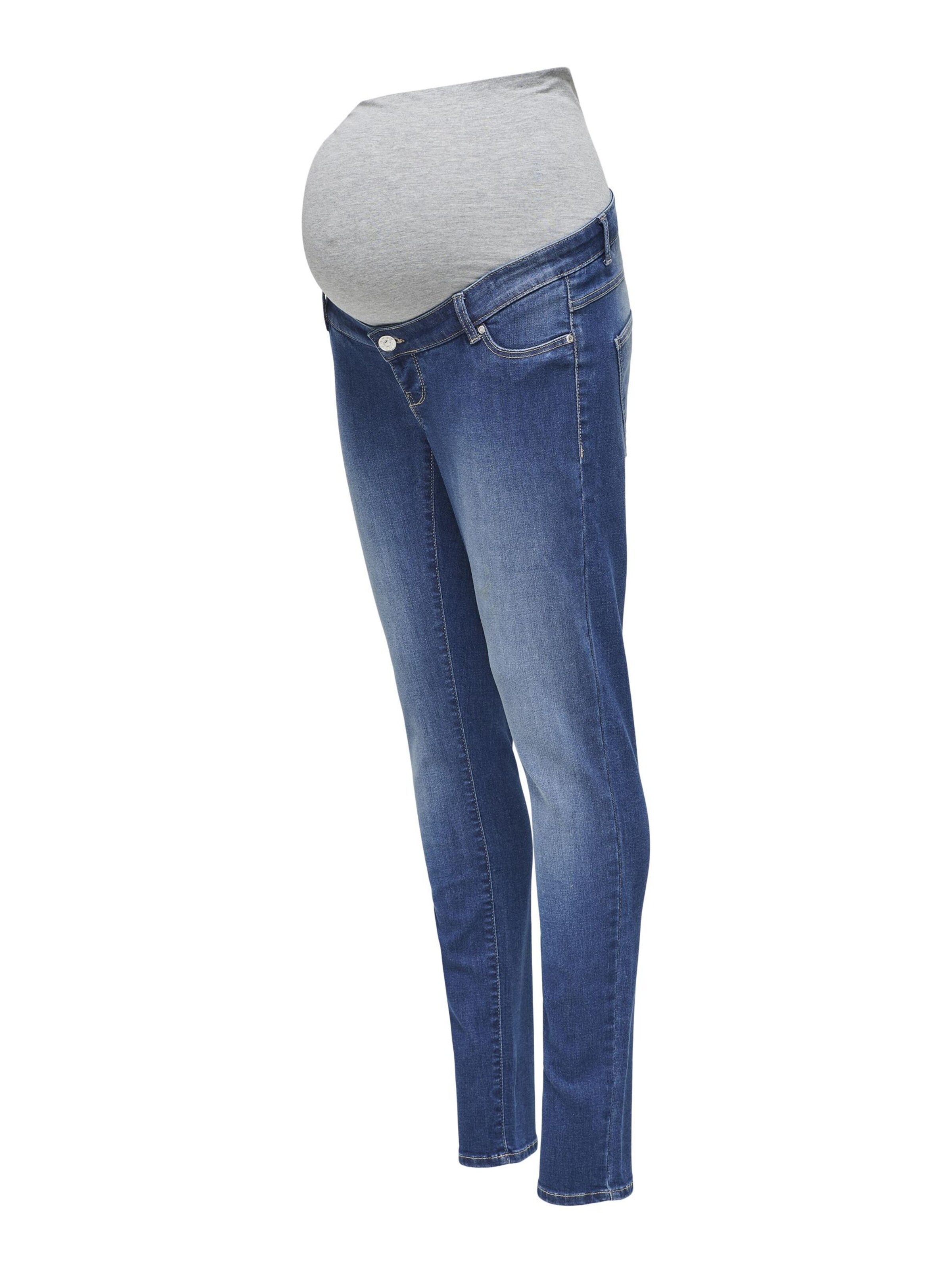 Only Maternity Skinny Jeans 'Rose' i blå