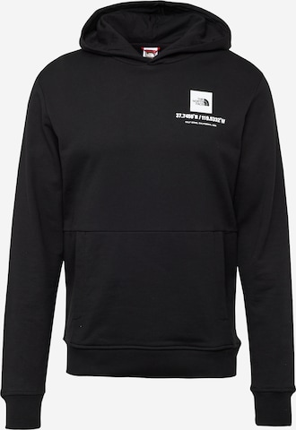 THE NORTH FACE Sweatshirt 'Coordinates' in Zwart: voorkant