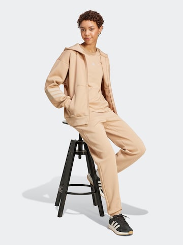 Tapered Pantaloni sport de la ADIDAS SPORTSWEAR pe bej: față