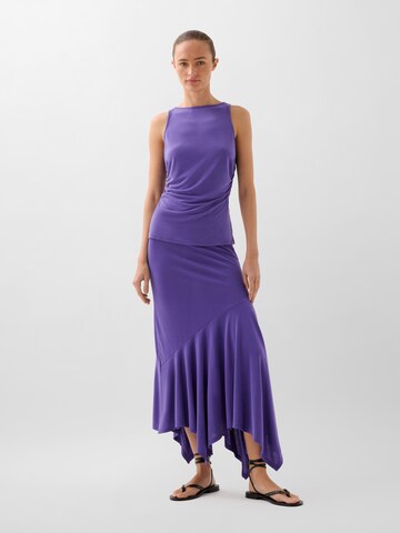 Scalpers Rouched Ruffle Skirt ' ' in Lila