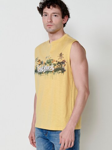 KOROSHI Shirt in Geel: voorkant
