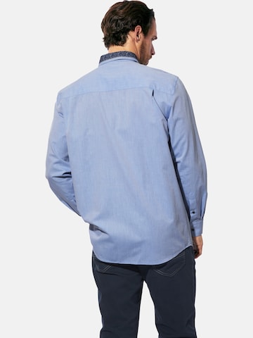 BABISTA Comfort fit Button Up Shirt 'Romantento' in Blue