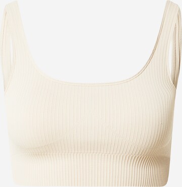 Bustier Soutien-gorge de sport aim'n en beige : devant