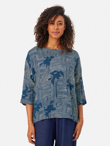 Masai 3/4 Arm Bluse 'MaBecca' in Blau: Vorderseite