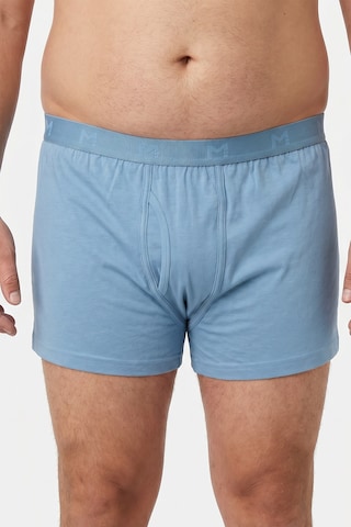 Men Plus Boxershorts in Blauw: voorkant