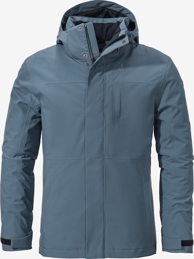 Schöffel Outdoorjacke 'Bastianisee' in taubenblau / schwarz, Produktansicht