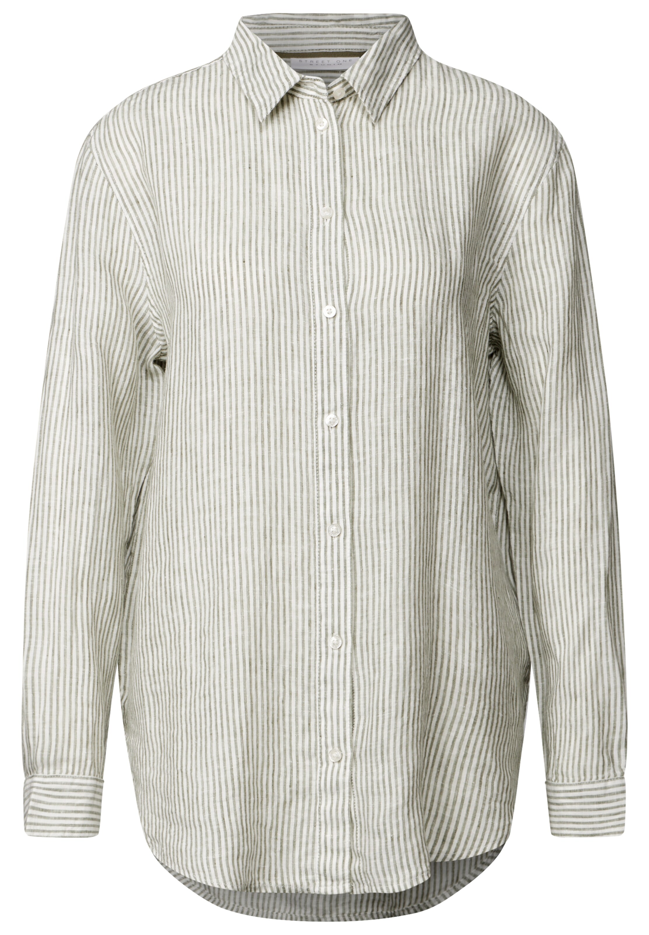 Street One Studio Blouse in Green: front