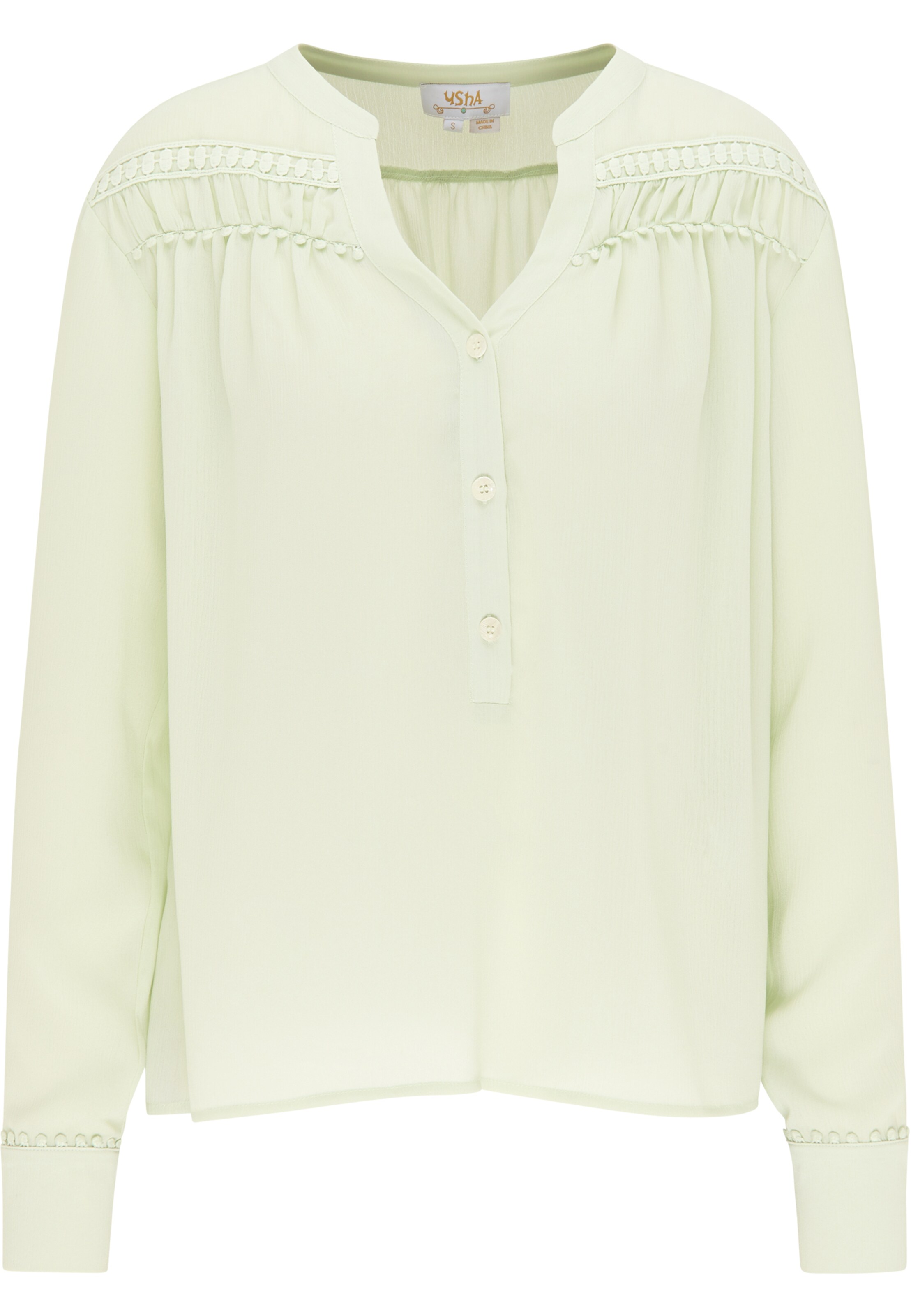 usha FESTIVAL Blouse in Green: front