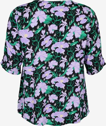 Zizzi Bluse i sort: forside