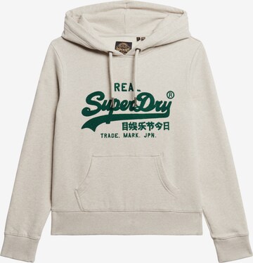 Sweat-shirt Superdry en beige : devant