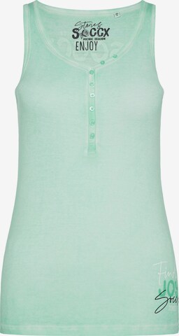 Soccx Top in Green: front