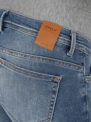 Only Maternity Skinny Jeans 'Coral' in Blauw