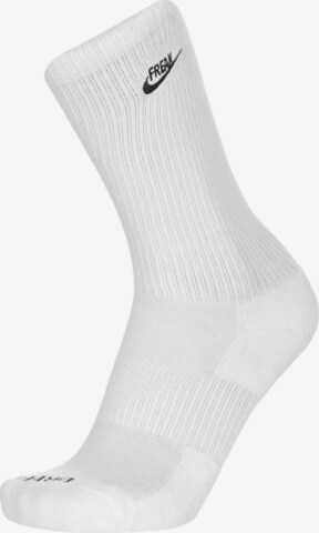 NIKE Athletic Socks in White