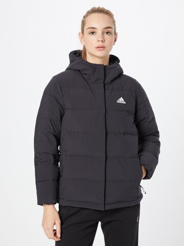 ADIDAS SPORTSWEAR Демисезонная куртка 'Helionic Down' в Черный: спереди