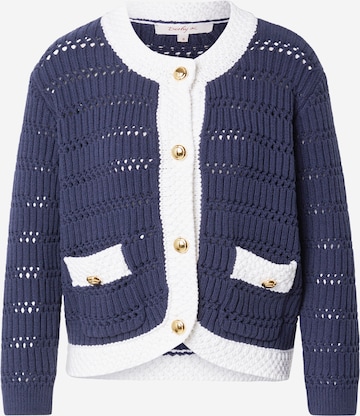 Derhy Плетена жилетка 'PIA GILET MAILLE' в синьо: отпред