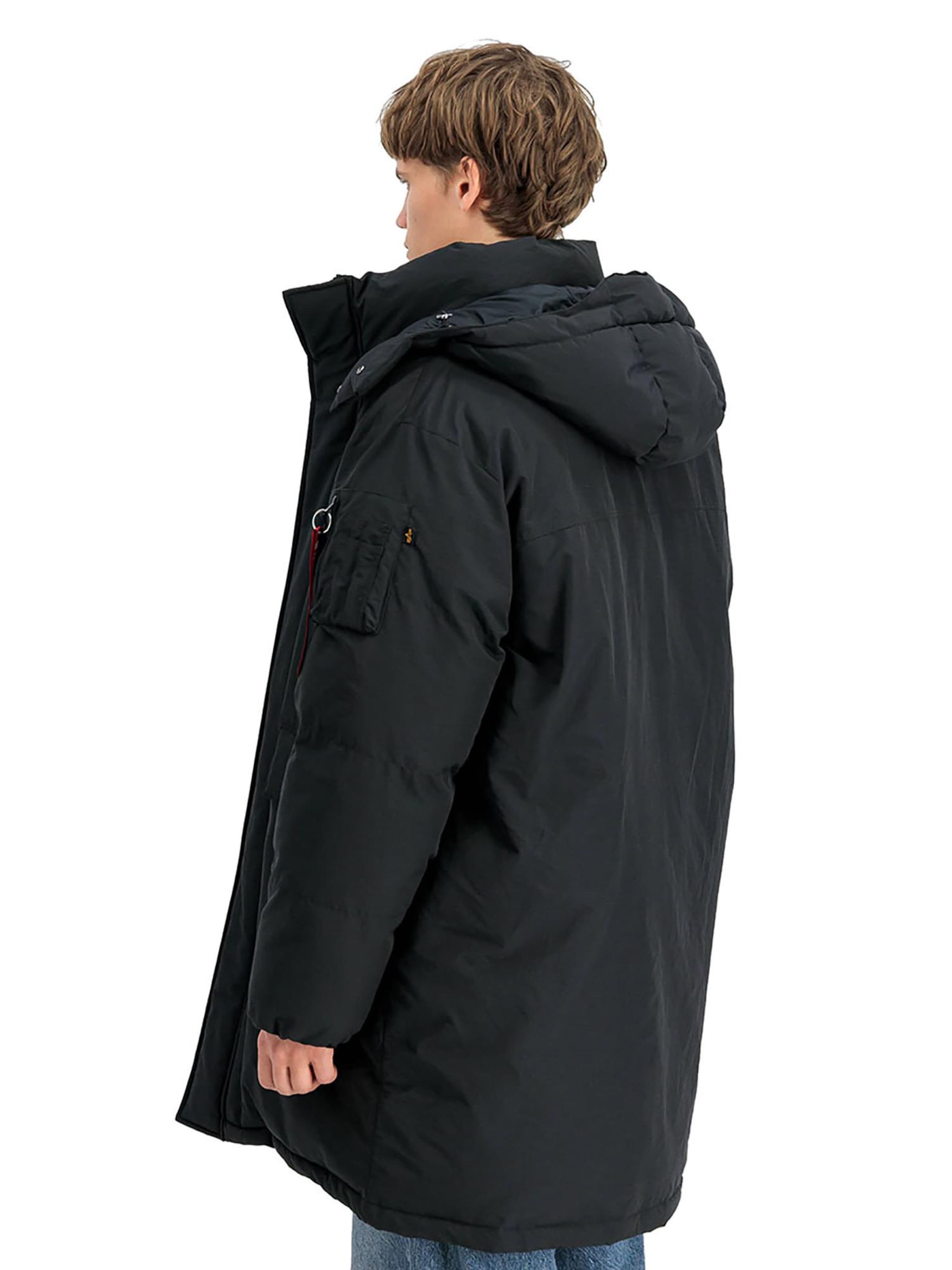 ALPHA INDUSTRIES Winter Parka 'Puffer' in Black