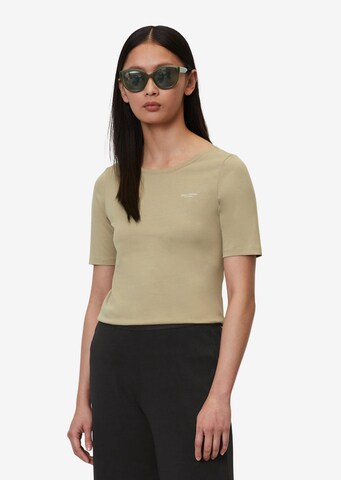 T-shirt Marc O'Polo en beige : devant