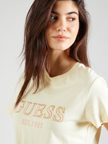 GUESS T-shirt 'NYRA' i gul