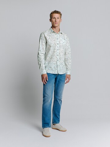 No Excess Slim Fit Hemd in Blau