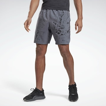 Reebok Regular Workout Pants 'Workout Ready' in Grey: front