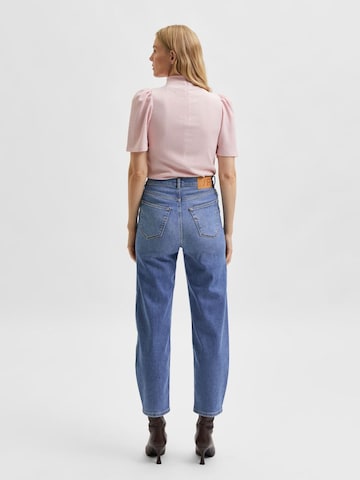 Selected Femme Petite Loosefit Jeans 'Karla' in Blau