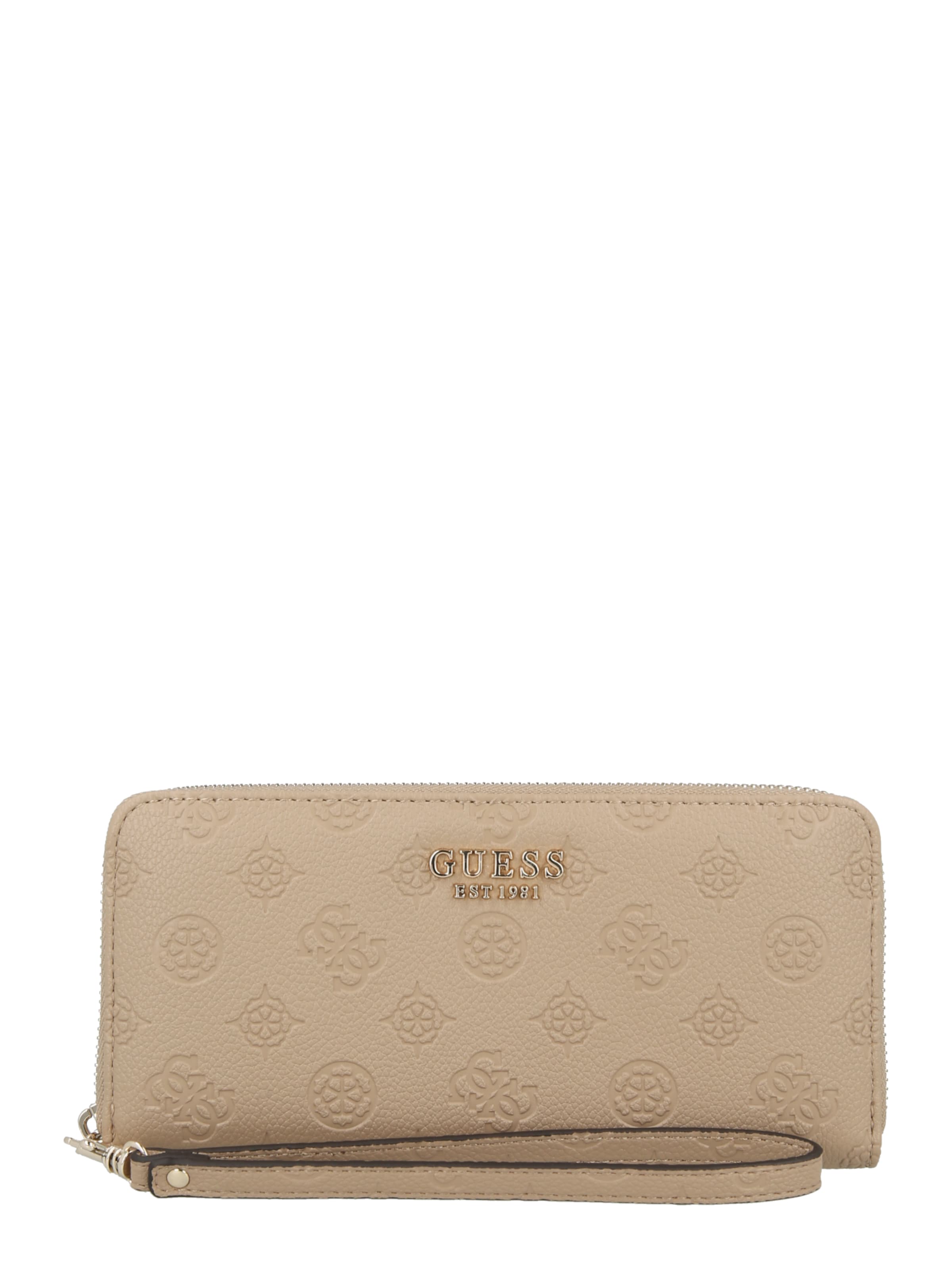 Porte-monnaies 'ELLA' GUESS en beige : devant