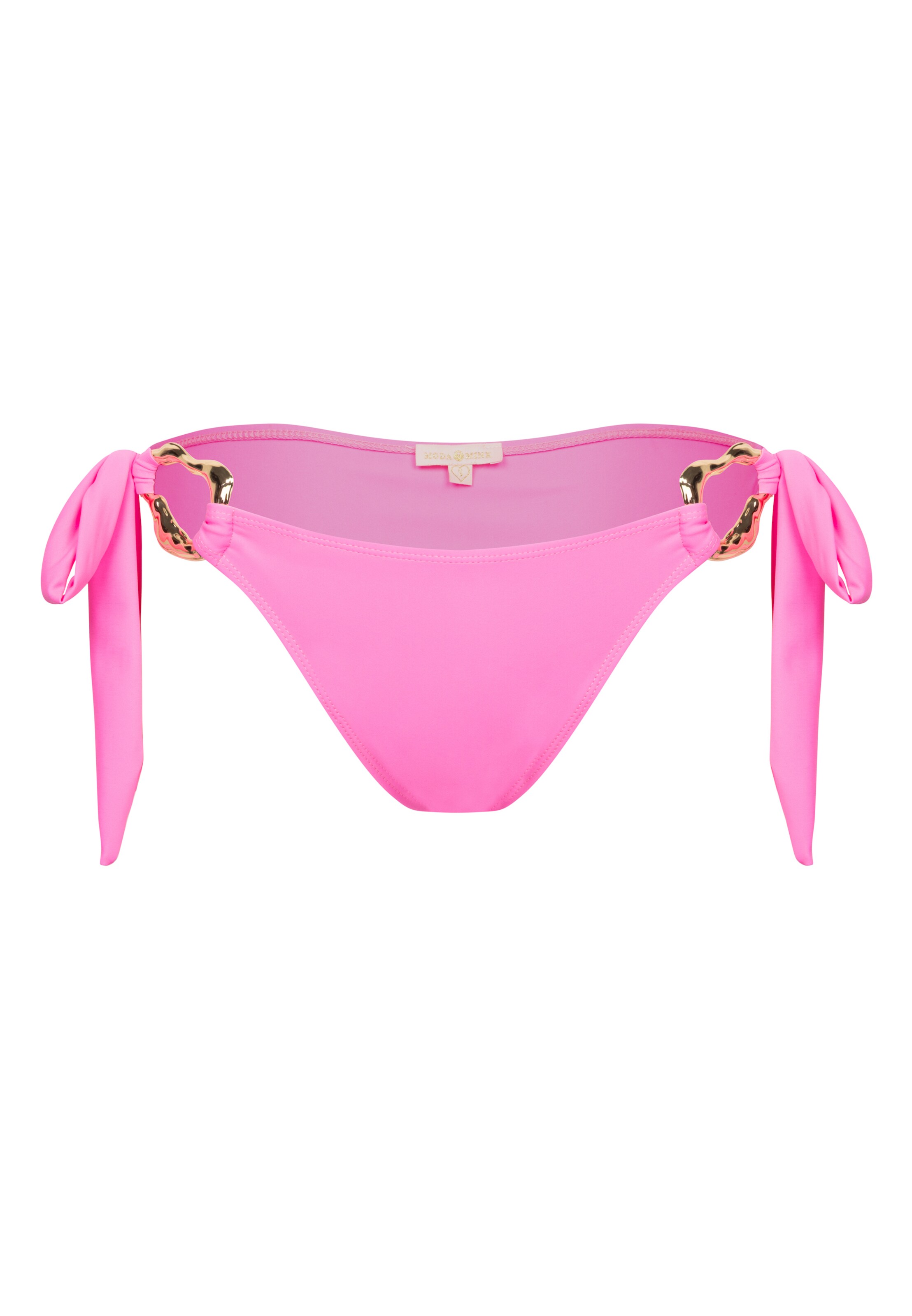 Moda Minx Bikinihose 'Irregular Hoop Tie' in Pink: Vorderseite