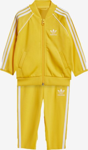 ADIDAS ORIGINALS Sweatsuit 'Adicolor ' in Yellow: front