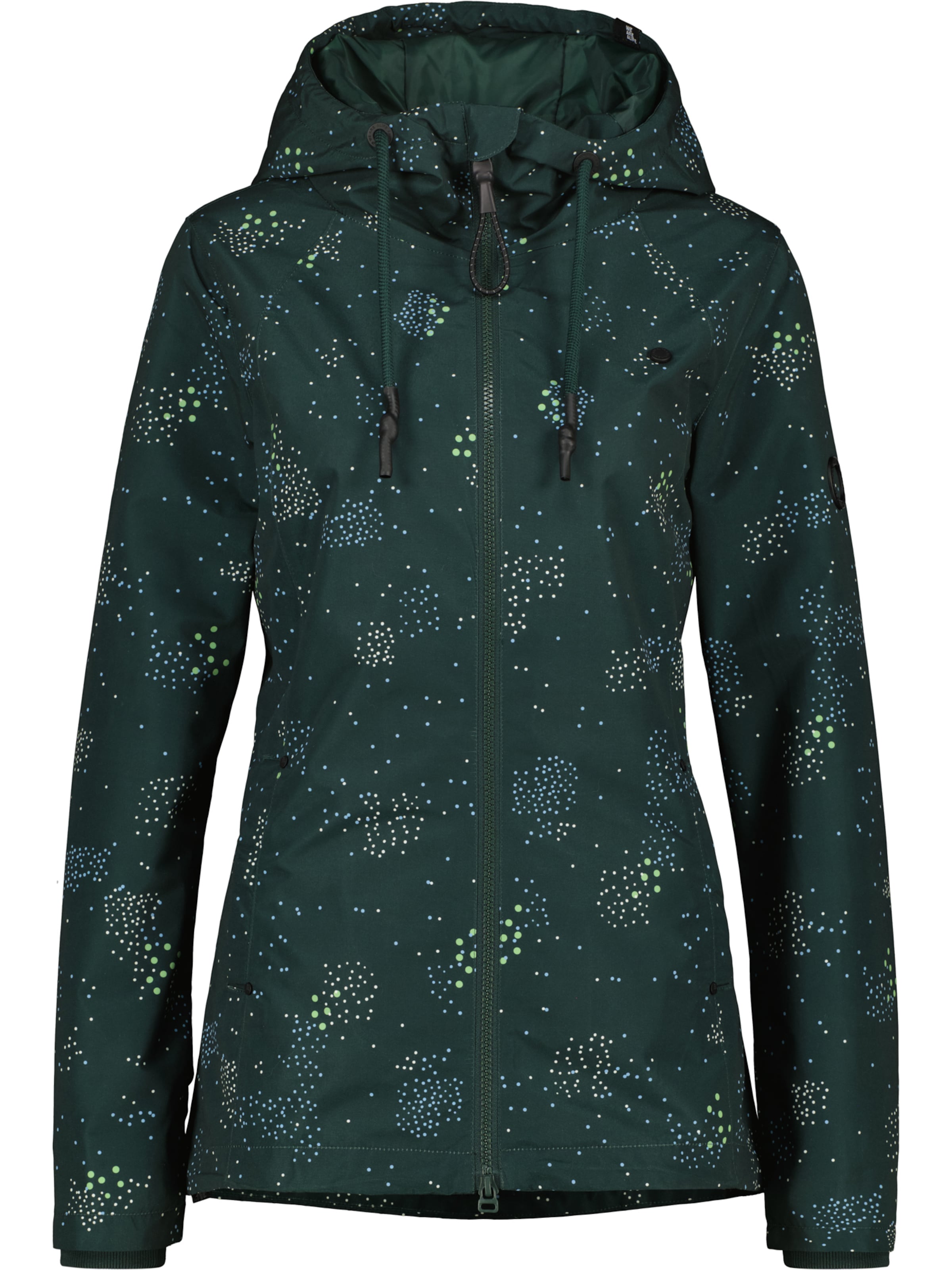 alife & kickin Φθινοπωρινό και ανοιξιάτικο μπουφάν 'LilouAK B' σε πράσινο: μπροστά