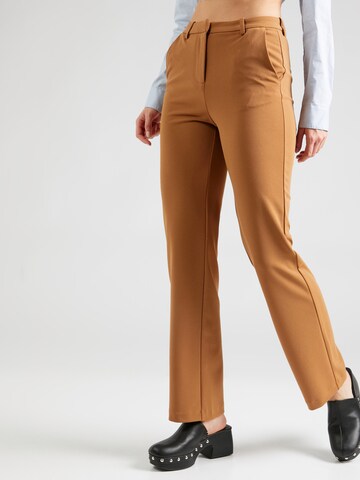 VERO MODA Regular Pants 'ZAMIRA' in Brown: front