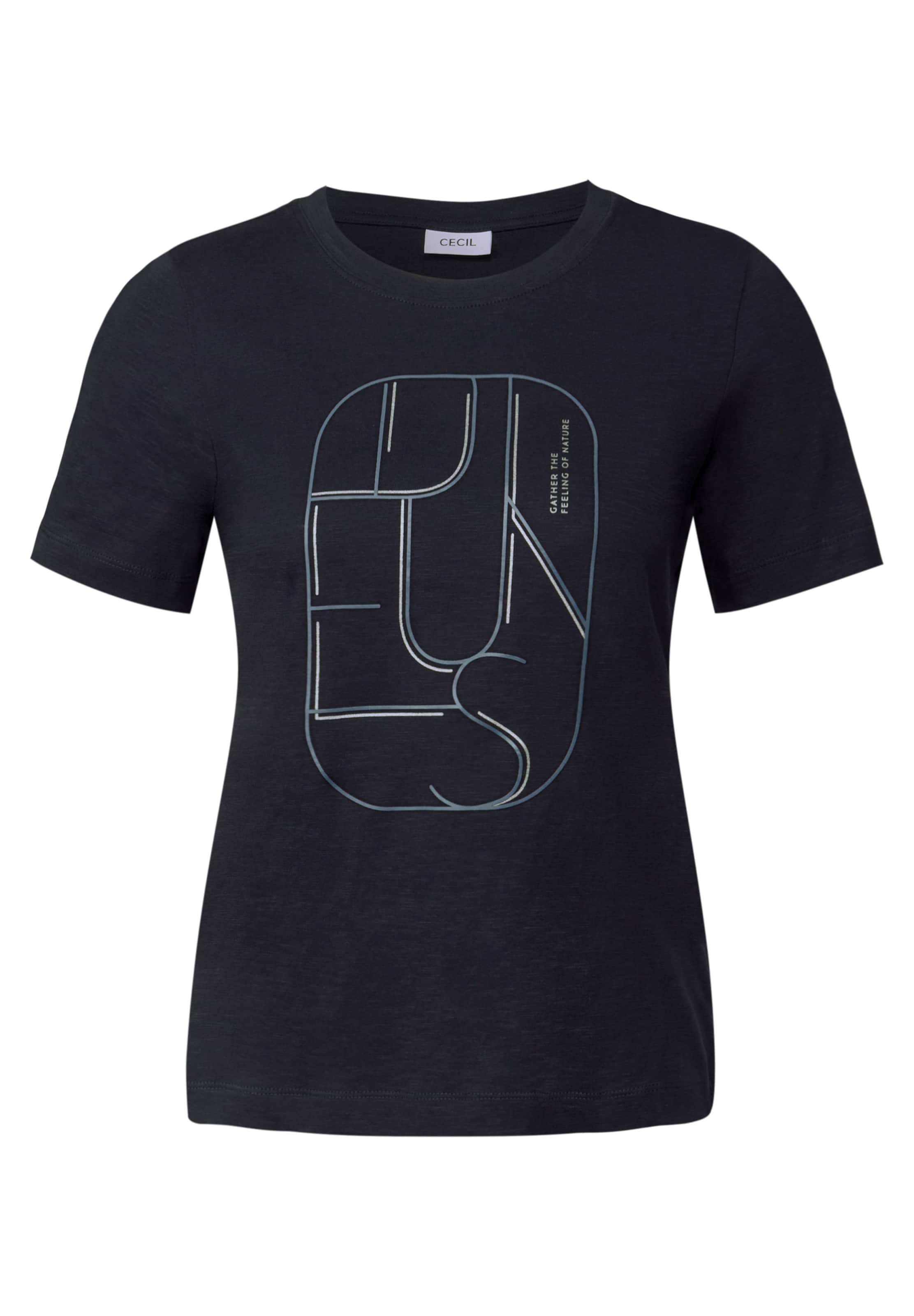 CECIL T-Shirt in Schwarz: Vorderseite