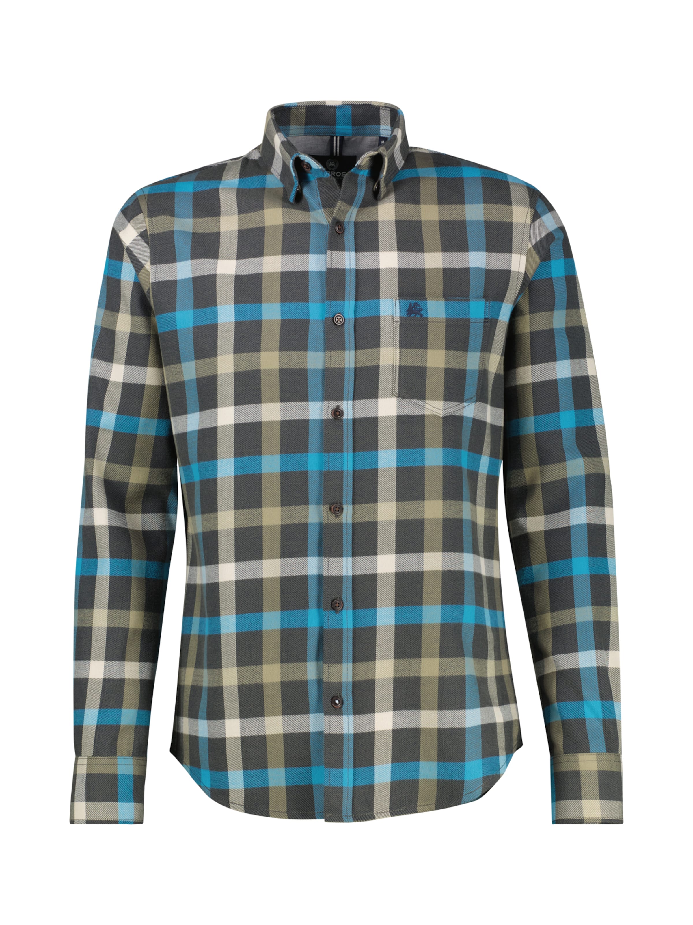 LERROS Regular fit Overhemd in Groen: voorkant